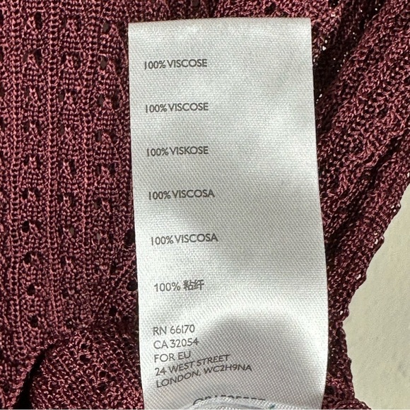 Free People H20 Crew Pullover Raw Garnet Size Medium - Picture 14 of 14